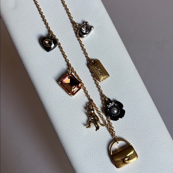 Coach Signature Mini Handbag Charm Necklace - Picture 6 of 7